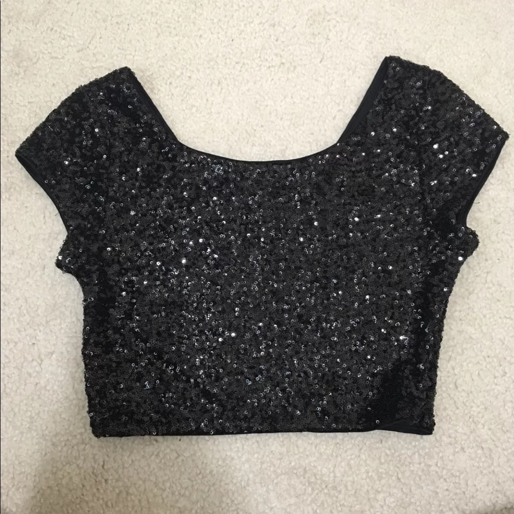 Express sequin Crop Top